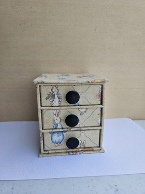 1994 Beatrix Potter Peter Rabbit Fabric Jewelry Box