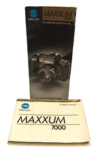 Maxxum 7000 instruction manual 35mm camera Minolta brochure 1980's