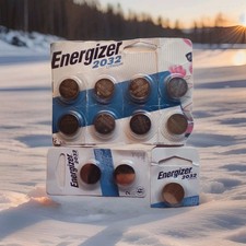 Energizer 2032 3V Lithium Battery 4 Pack Coin Cell/Button, Brand New Condition