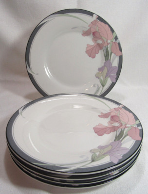 Noritake New Decade CAFE DU SOIR Japan Five (5) Salad Plates GC