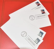 First Day of Issue lot of 4 envelopes Forever Flag 2 Forever Statue of Liberty 2
