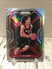 2020-21 Panini Prizm CJ Elleby Silver Holo ROOKIE Refractor Trail Blazers RC C1