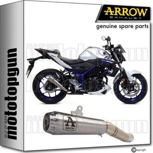 Arrow 51004PRN 51019MI Full System Exhaust Race Pro-race Nichrom Schwarz Black Nichrom Steel End Cap Compatible With Yamaha Mt125 Mt-125 2021 2022