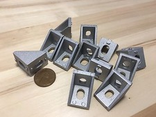 12 pieces 2020 corner fitting angle aluminum L connector bracket fastener
