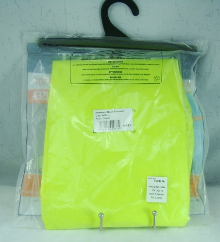 Portwest Classic Rainwear S441 Mens Waterproof Rain Trousers Yellow Small NEW - 第 5/7 張圖片