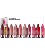 Clinique The Chubbettes 10pc Chubby Stick Moisturizing Lip Balm Gift Set Intense