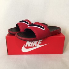 nike chenille swoosh slides