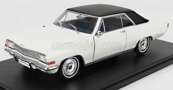Modellauto Statisch Opel Diplomat V8 Coupe 1965 Weiss Schwarz Massstab 1/24-image