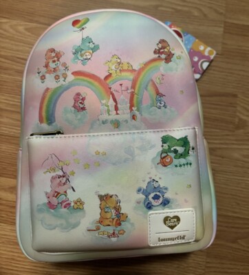 Loungefly Care Bears Rainbow Tie-Dye Pink Mini Backpack New Loungefly Care Bears Rainbow Tie-Dye Mini Backpack | Hot Topic main image 3