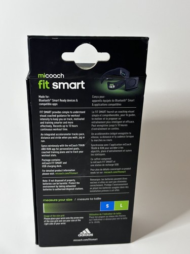 Adidas micoach Fit Smart Activity Tracker + Heart Rate Small Black - Picture 4 of 6