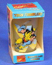 MARVEL X-MEN WOLVERINE TOON TUMBLER GLASS POPFUN NEW IN ROUGH BOX