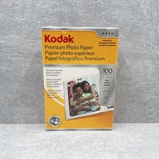 Kodak Premium Photo Paper Gloss Instant Dry 100 Sheets Box 4x6 Size