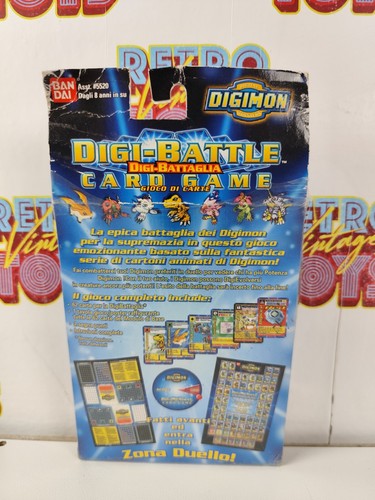 DIGIMON BANDAI GIG DIGI-BATTLE CARD GAME MODULO DI BASE 62 CARTE 1999 SEALED - Foto 3 di 4