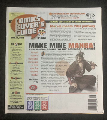 2002 COMICS BUYER'S GUIDE Magazine #1483 FVF 7.0 Make Mine Manga / Teen Titans