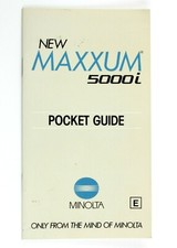 197484 Minolta Maxxum 5000i Pocket Instruction Manual Guide Genuine Original