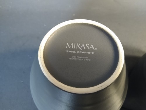 Mikasa Swirl Graphite Cream & Sugar Set - Picture 2 of 6