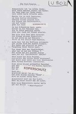 U-BOOT-KRIEG DOKUMENTE U 802 Die Wald-Capelle - BORDZEITUNG
