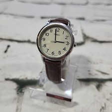 Timex Women's Easy Reader 30mm Watch Leather Strap New