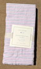POTTERY BARN KIDS MONTUCK CRIB SHEET  PINK / GRAY  2 AVAILABLE