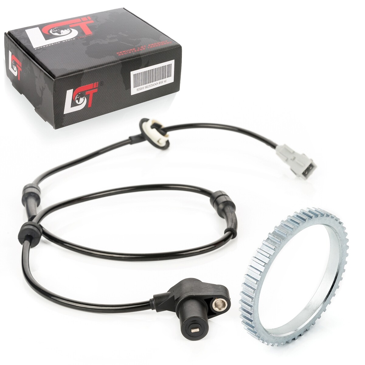 ABS Sensor And Abs-Ring Set Front Rev.Transmitter 48 Teeth for Peugeot