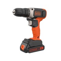 Black+Decker BCD001C2-QW 18V Akku-Bohrschrauber Akkuschrauber Inkl. 2 Akkus