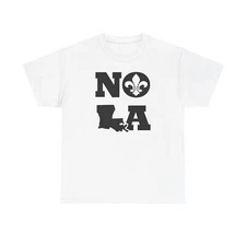 NOLA New Orleans Louisiana Tee, Unisex Cotton Shirt, Mardi Gras Gift, French