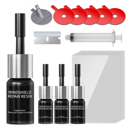 Auto Repair Fluid Reparaturharz Autofenster Glas Crack Chip Repair Tool Kit - Bild 10 von 12