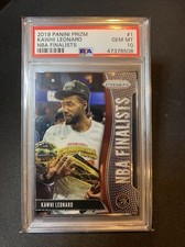 2019 Prizm 1 Kawhi Leonard 🏆NBA Finalists PSA 10