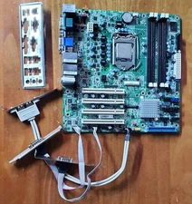 DFI SB300-C mATX Industrial Motherboard 6 serial Comm Ports W/ CPU 4 PCI slots