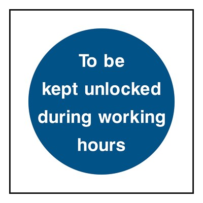 Unlocked Schild oder Aufkleber zu behalten | FPRV0008