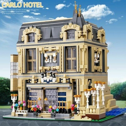 Carlo Hotel Modular Building Blocks Set City Street MOC Bricks Model - Picture 2 of 11
