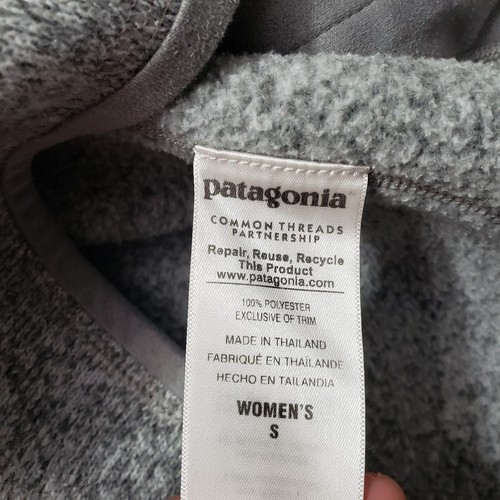 Patagonia Jacket Womens Small Gray Better Sweater Full Zip Long Sleeve Outdoors - Picture 5 of 12