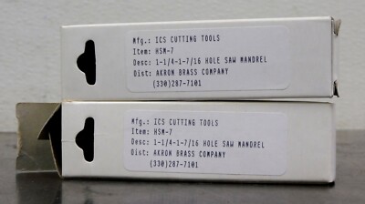 ICS - HSM-7 ICS Cutting Tools 1-1/4-1-7/16 Hole Saw Mandrel Lot of Two (2)
