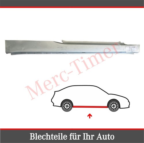 Seiten Schweller Paar Reparaturblech für Fiat 500 ab 2007 Links Rechts - Bild 3 von 7