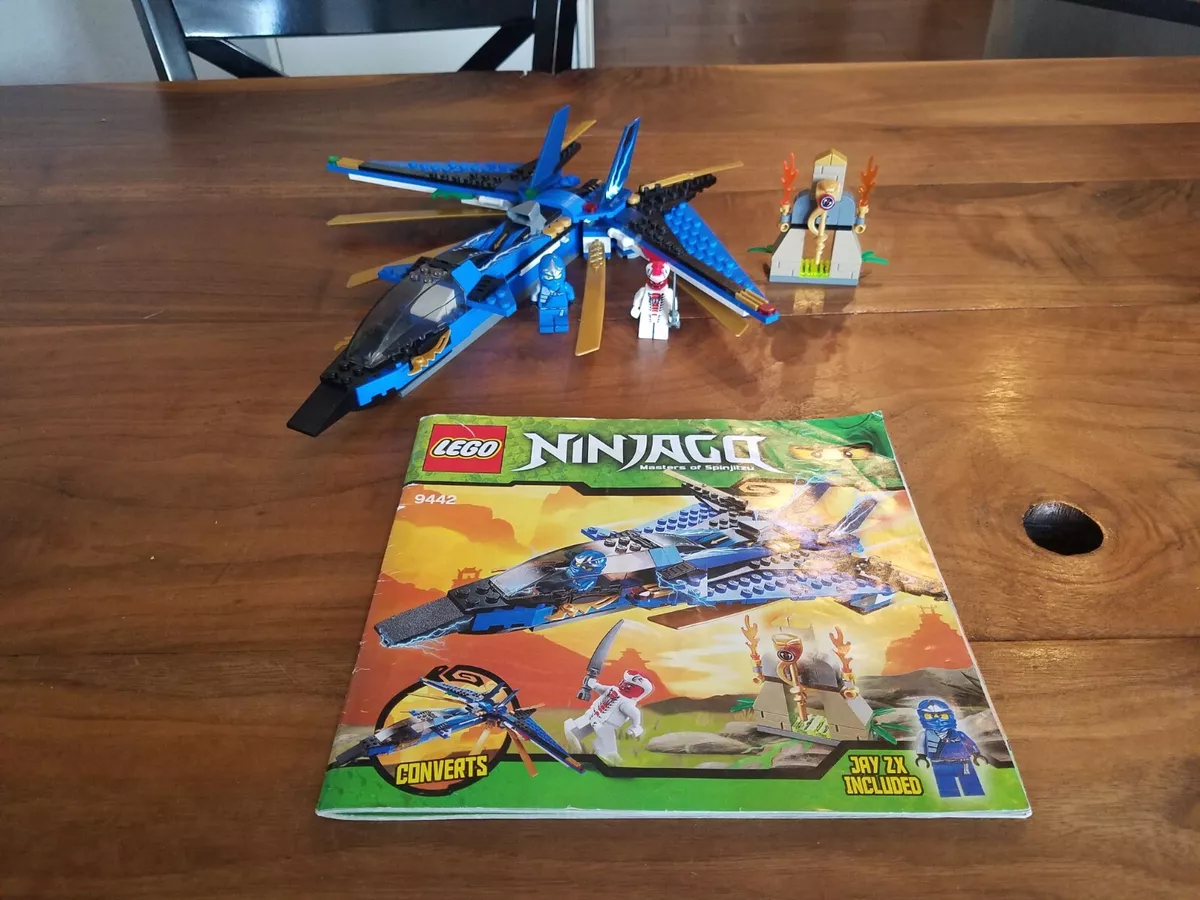 100% complete Lego Ninjago 9442 Jay&#039;s Storm Fighter w/instructions eBay