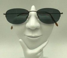 Vintage Rodenstock Bronze Titanium Oval Half-Rimmed Sunglasses Japan FRAMES ONLY