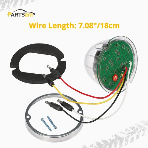 Partsam 1Pc Dual Revolution LED Watermelon Light, Amber Turn Signal and Marke... - Picture 4 of 7