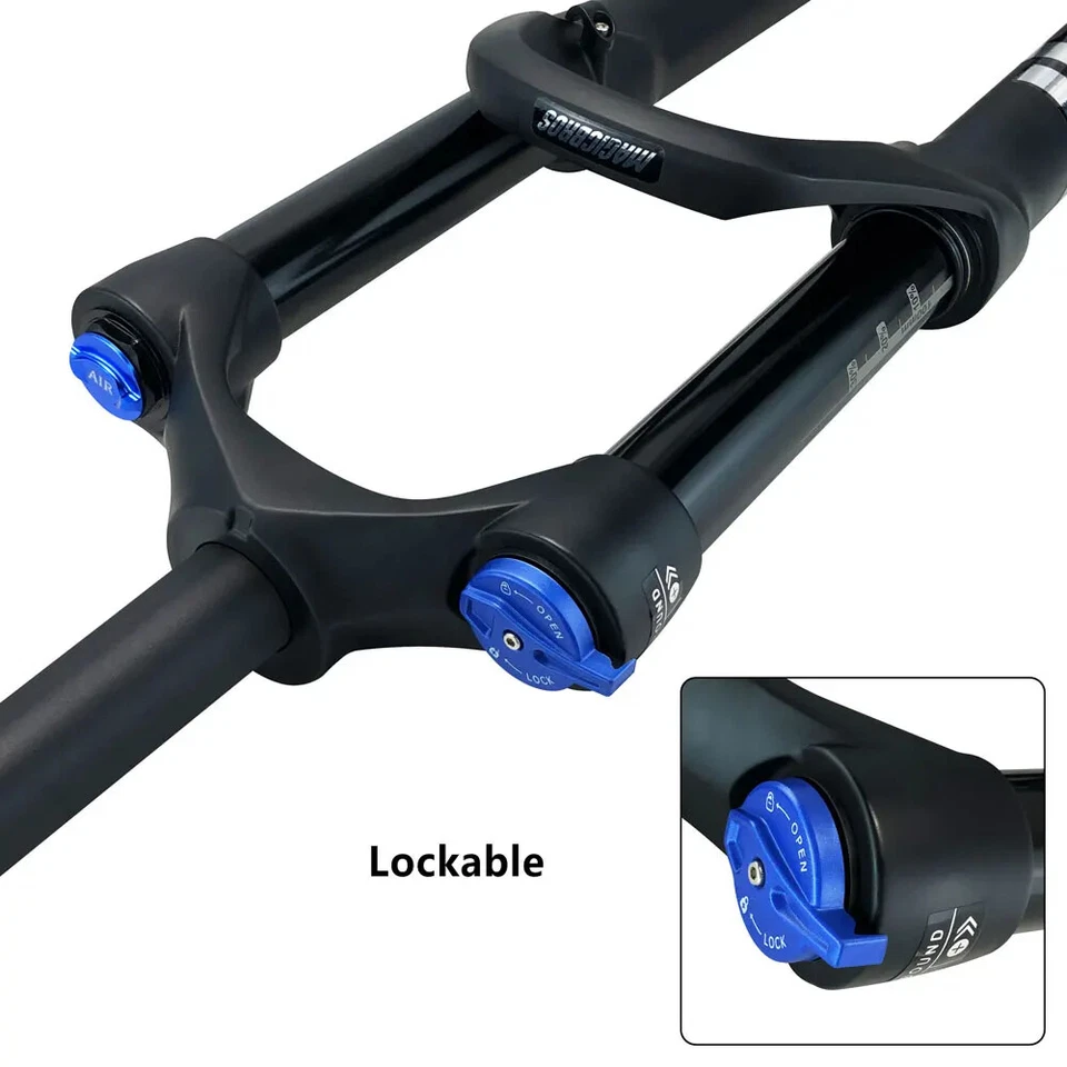 Thru Axle 15x110MM 26 27.5 29In 120mm Travel Manaul Remote MTB Bicycle Air Fork - Image 4 of 4