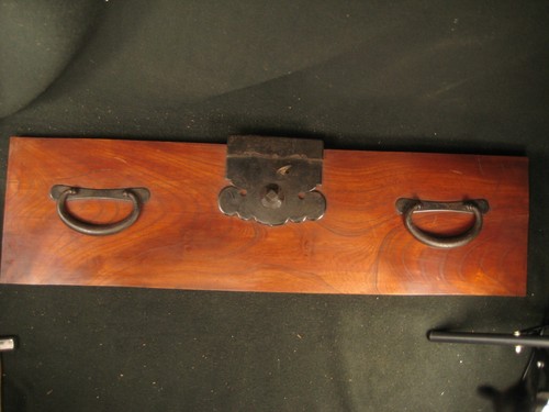 ANTIGUO CAJÓN JAPONÉS ERA MEIJI (c. 1910) TANSU CON CERRADURA DE HIERRO FORJADO CON LLAVE ^ - Imagen 20 de 21