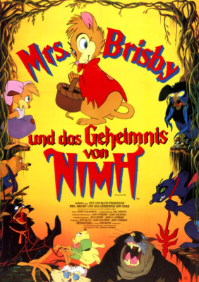 Mr. Brisby und das Geheimnis von NIMH ORIGINAL A1 Kinoplakat Don Bluth