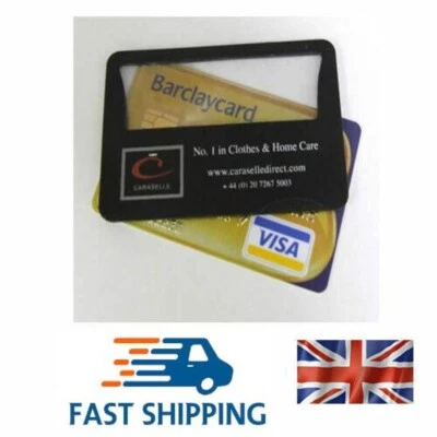 CARASELLE Credit Card Magnifier With LED Light Standard Size Handy Wallet Purse Pocket