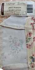 Longaberger 2005 Hostess Appreciation Basket Liner - Floral Bouquet