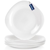 Teller-Set Glasteller Dessertteller Salatteller Teller Aus Glas Luna 20 Cm 6-Tlg