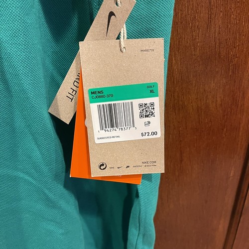 Nike Tiger Woods Frank Golf Polo 2020 Green Masters Neptune CJ0880-370; Size XL - Picture 5 of 5
