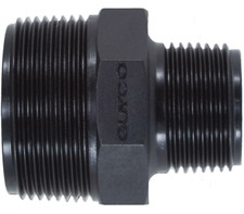4" - 3" BSP (100mm x 75mm) THREADED REDUCING HEX NIPPLE POLY FITTINGS GUYCO