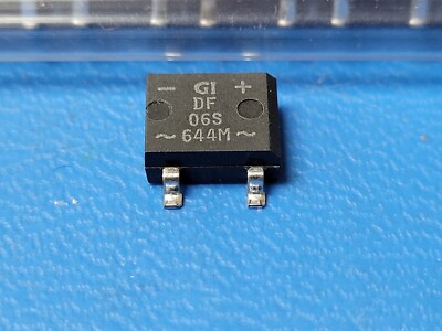(5) DF06S GI/IR Bridge Rectifier Single Phase Standard 600V Surface Mount 4-SDIP