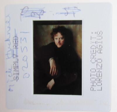 Mick Hucknall Transparency/Dia 2,5 x3,5 cm bitte nach unten scrollen