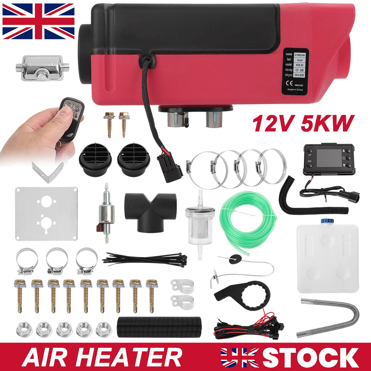 12V Air diesel Heater LCD Display For Trucks MotorHomes Boat Bus Car 5KW |  eBay