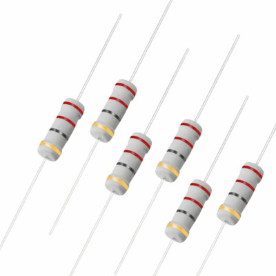 50pcs Carbon Film Resistor 22 Ohm 2W 5%Tolerances 4 Color Bands