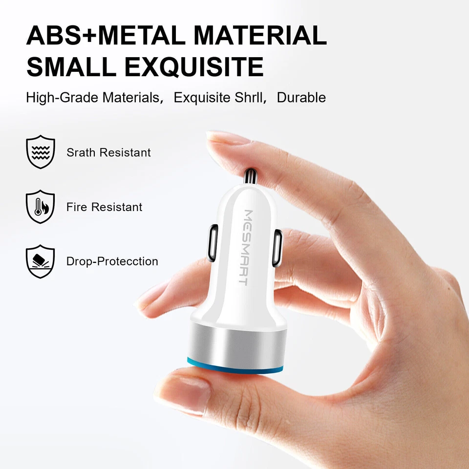 LOTE AL POR MAYOR 10 Cargador de Coche DOBLE PUERTO USB para iPhone Samsung UNIVERSAL Foto 4 de 4